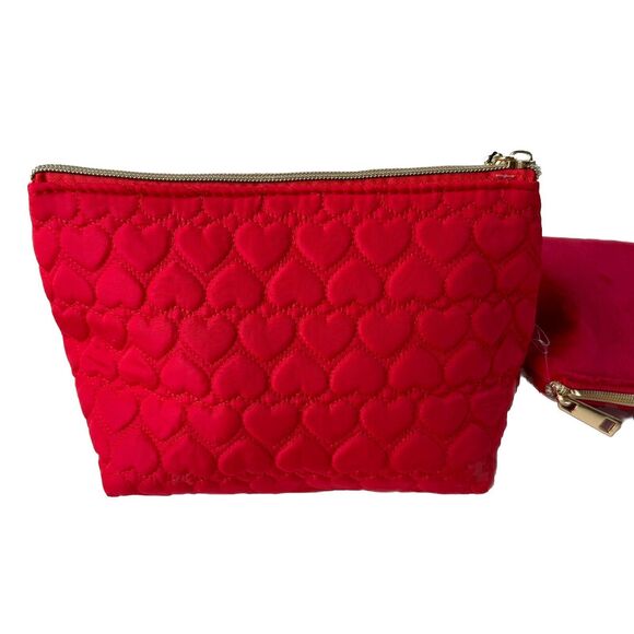 Juicy Couture Travel Red Cosmetic Set Includes 2 Bag & 1 Toiletry Bottle NWT - Picture 10 of 15